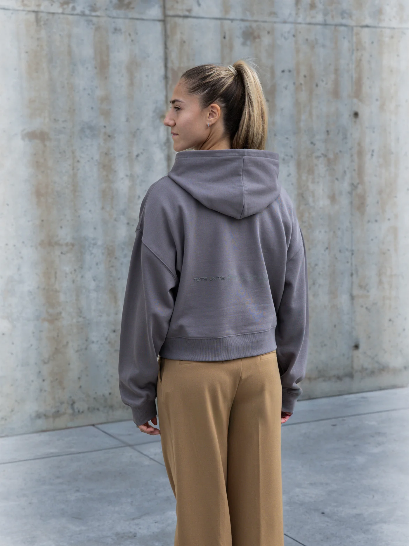 Hoodie Grey Barça Organic Goals - Women - Image 3