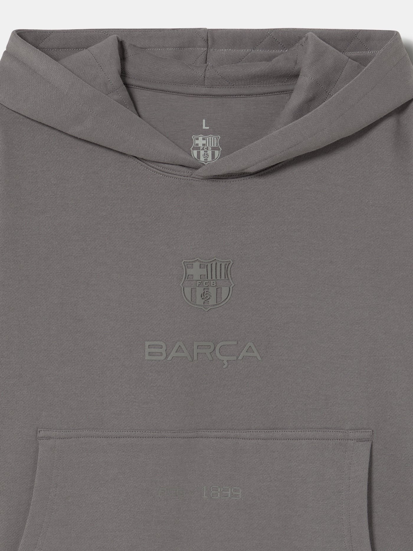 Hoodie Grey Barça Organic Goals - Women - Image 6