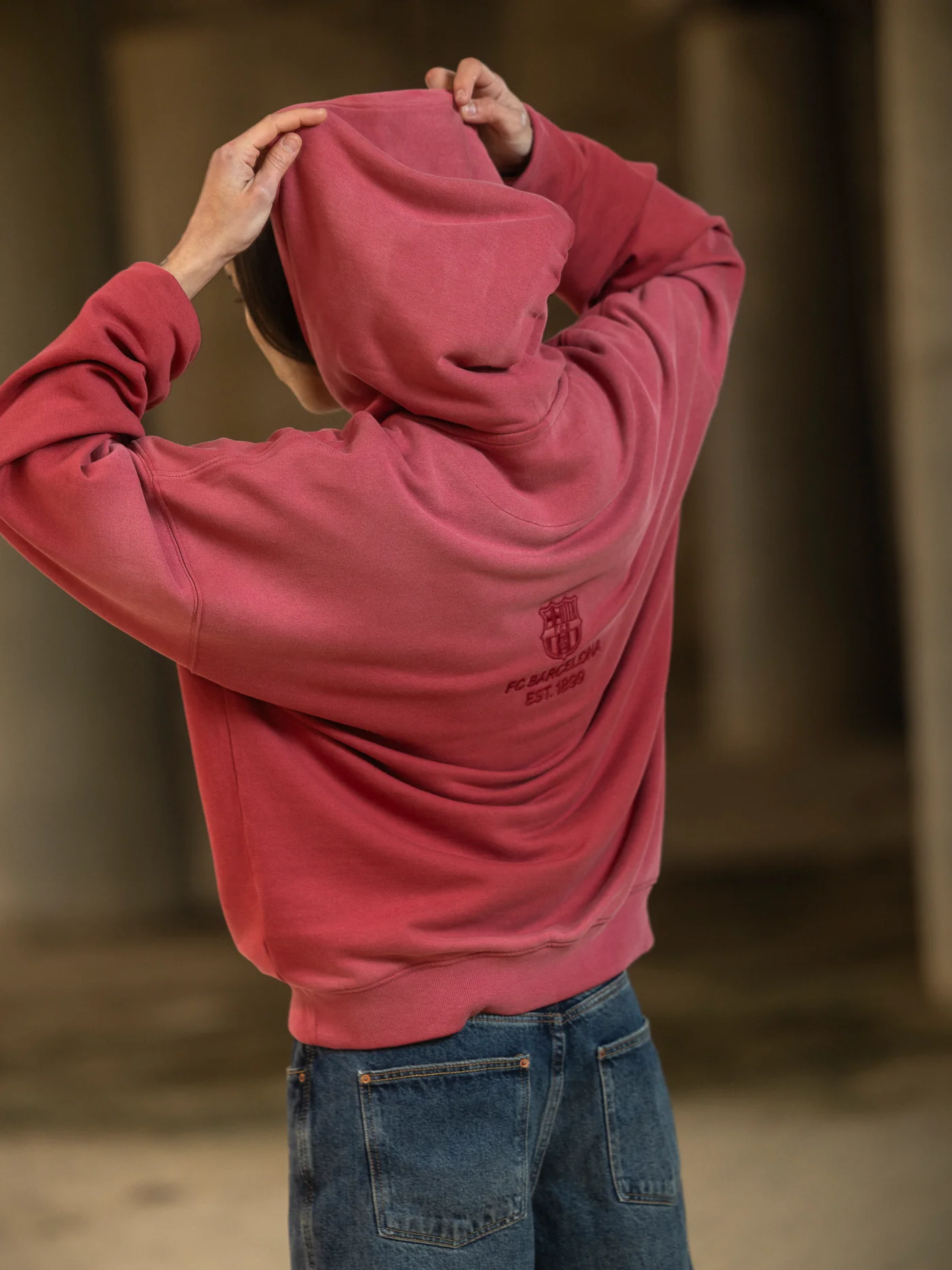 Hoodie Red Aftermatch Barça - Image 3