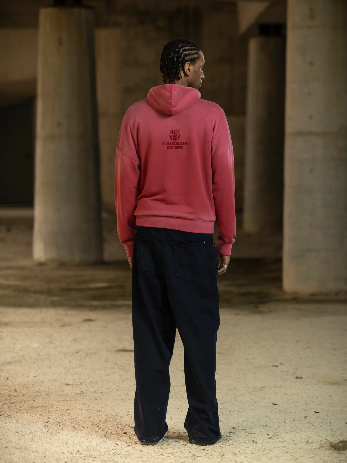 Hoodie Red Aftermatch Barça - Image 4