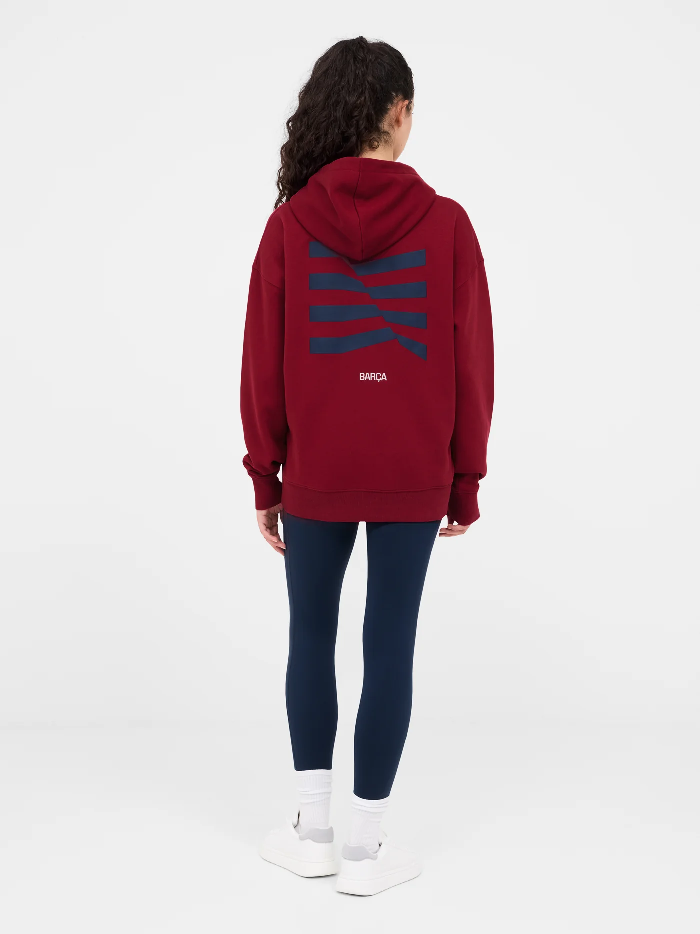 Hoodie red Barça  - Woman - Image 4