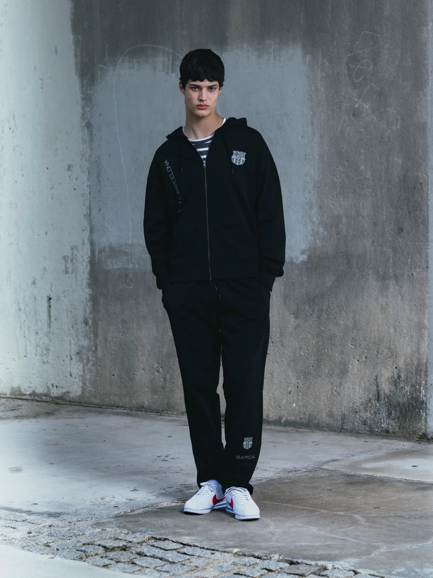 Hoodie Zip Black Organic Goals - Image 6