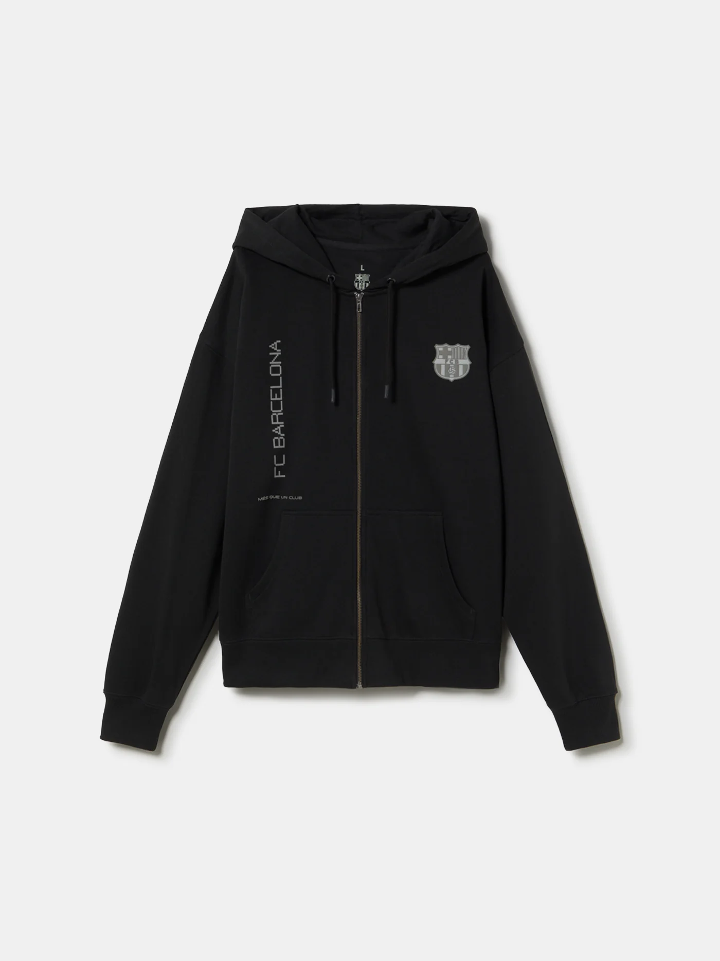 Hoodie Zip Black Organic Goals - Image 7