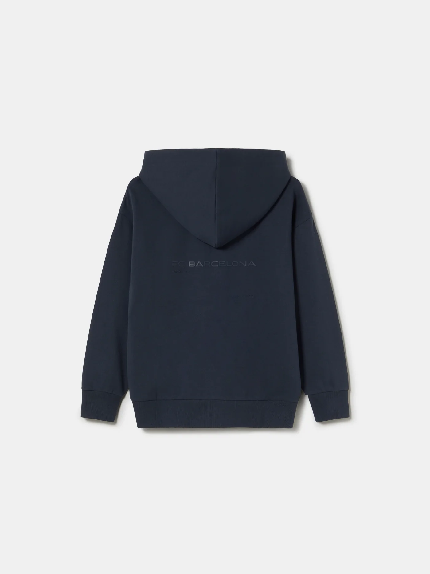 Hoodie Zip Navy Barça Organic Goals - Junior - Image 4