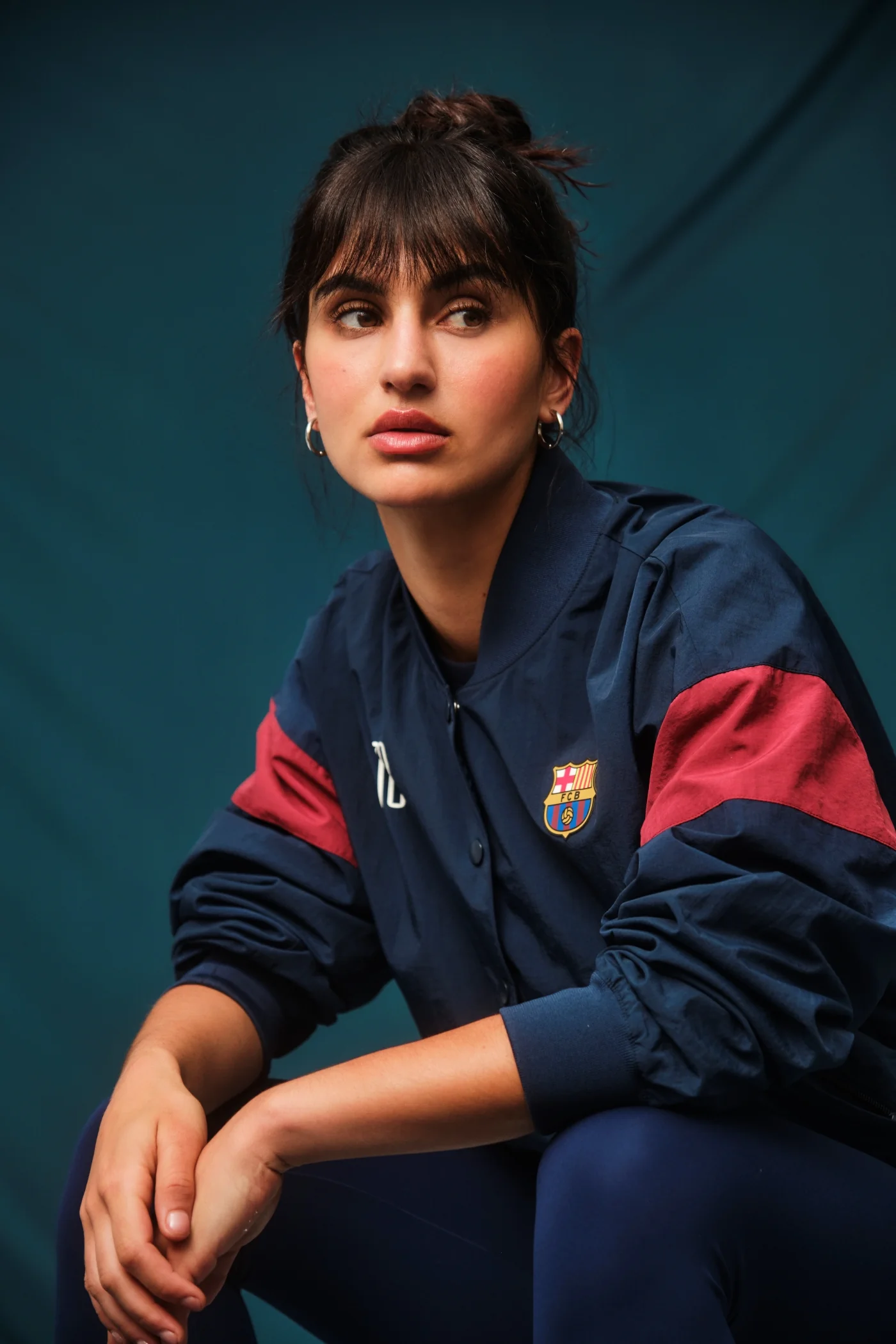 Jacket navy blue 1899 Barça - Women - Image 3