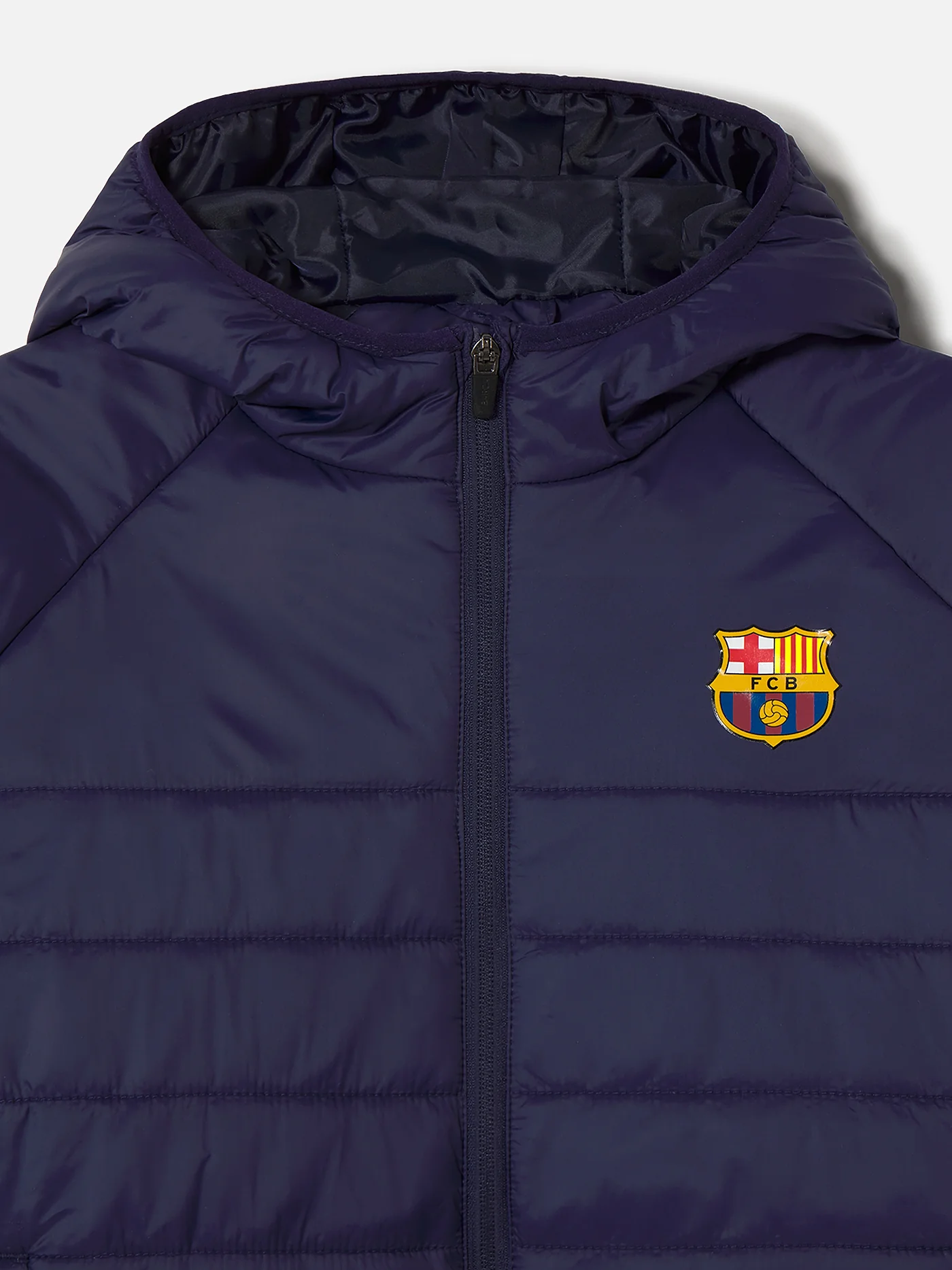 Jacket with hood navy Barça - Women - Image 3
