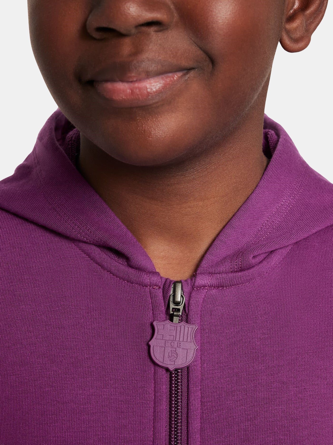 Jacket with hood purple Barça Nike - Junior - Image 3