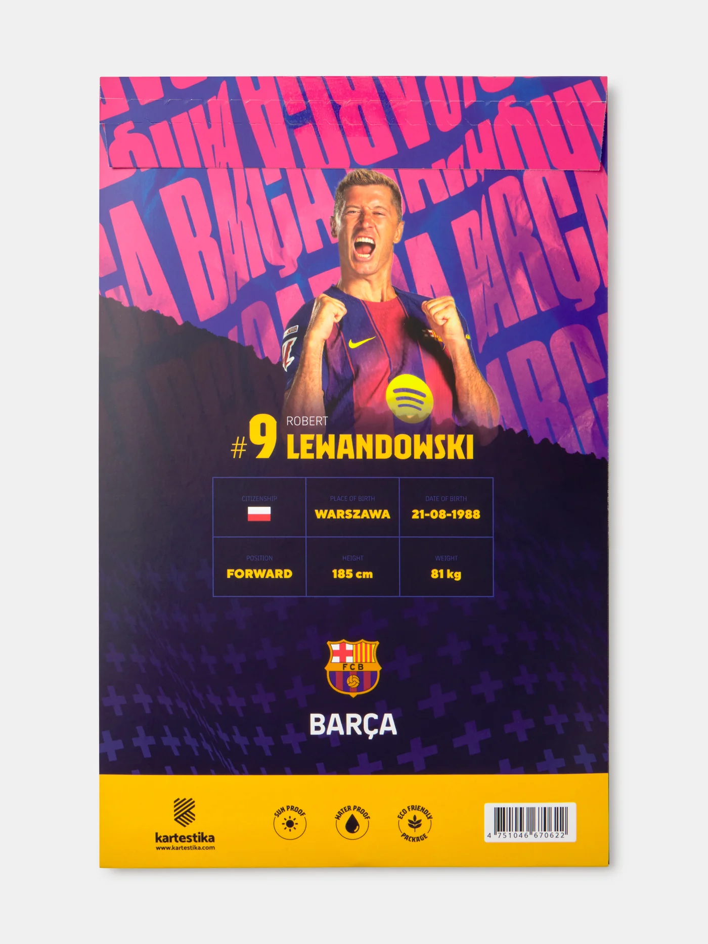Lewandowski Card FC Barcelona - Image 3