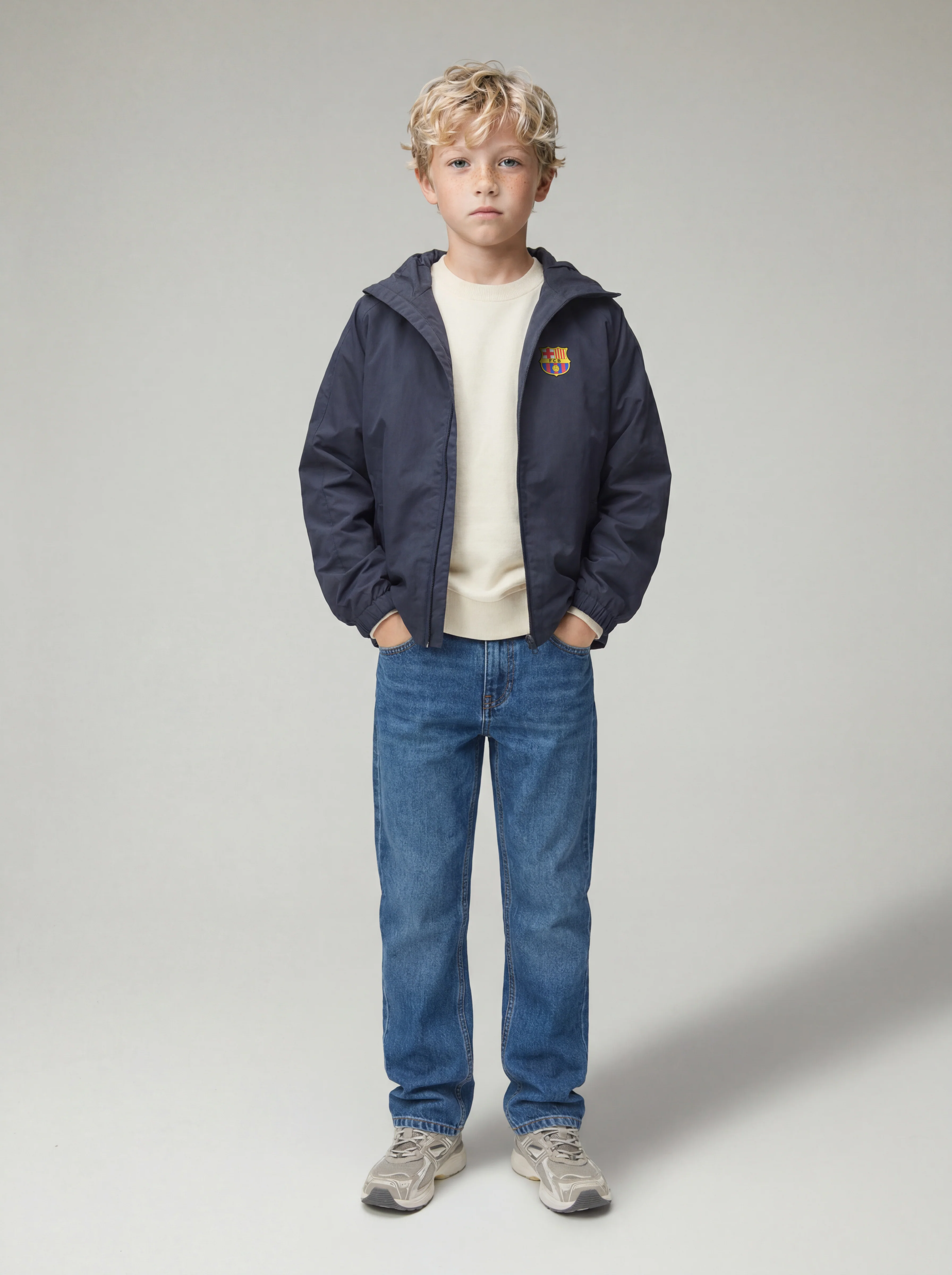 Light Jacket Junior Navy Core Barça - Image 4