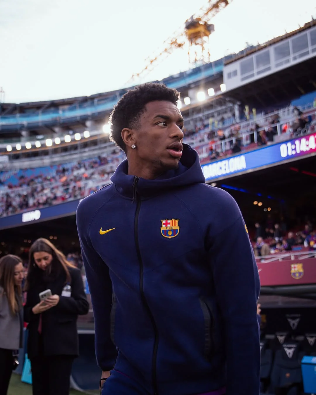 Men's jacket tech fleece Barça Nike - Navy - Image 2
