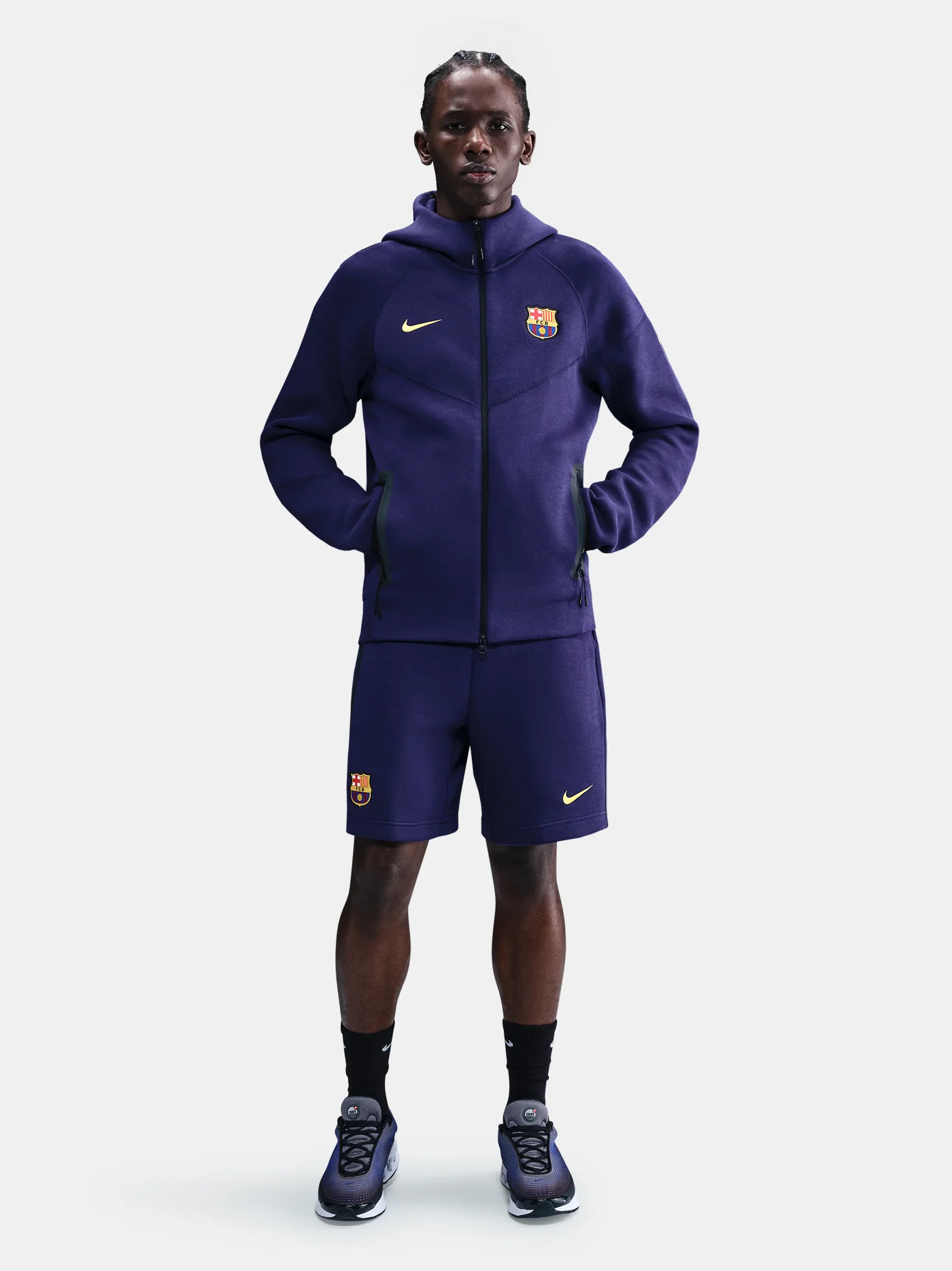 Men's jacket tech fleece Barça Nike - Navy - Image 7