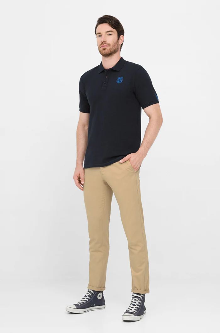 Navy polo shirt Barça - Image 3