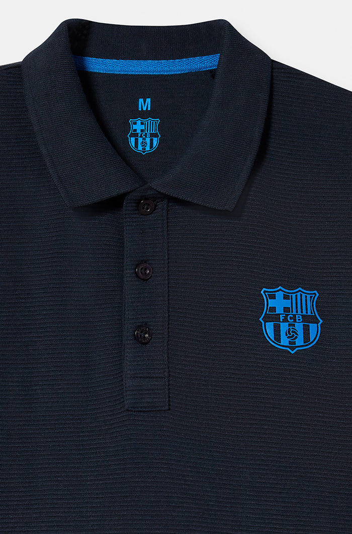 Navy polo shirt Barça - Image 4