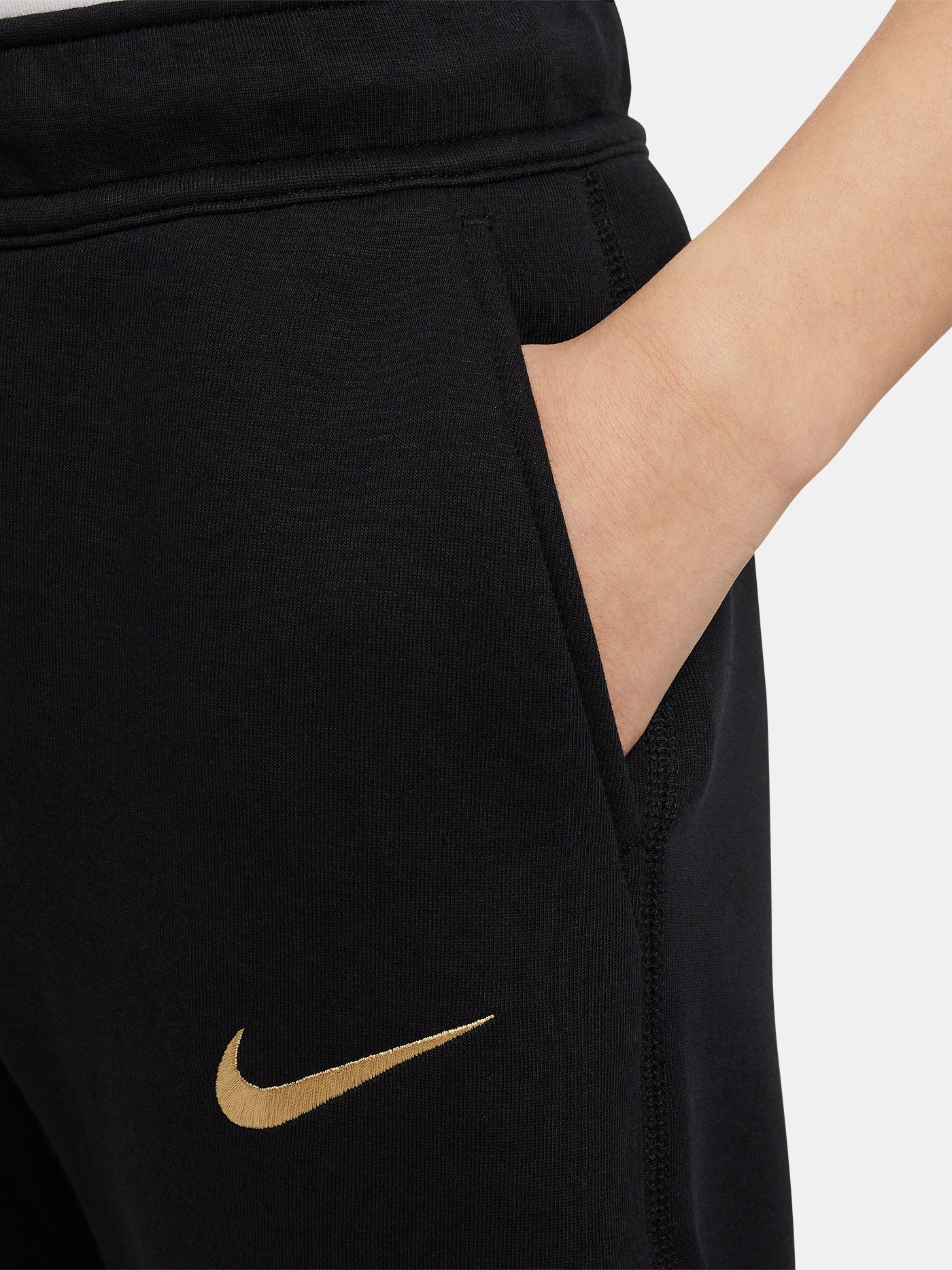 Pants tech fleece crest black Barça Nike - Junior - Image 3