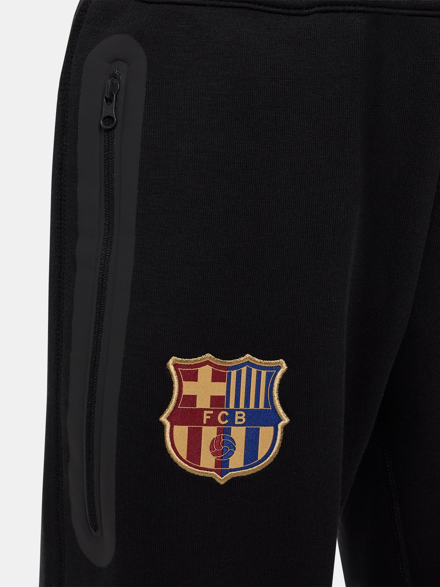 Pants tech fleece crest black Barça Nike - Junior - Image 4