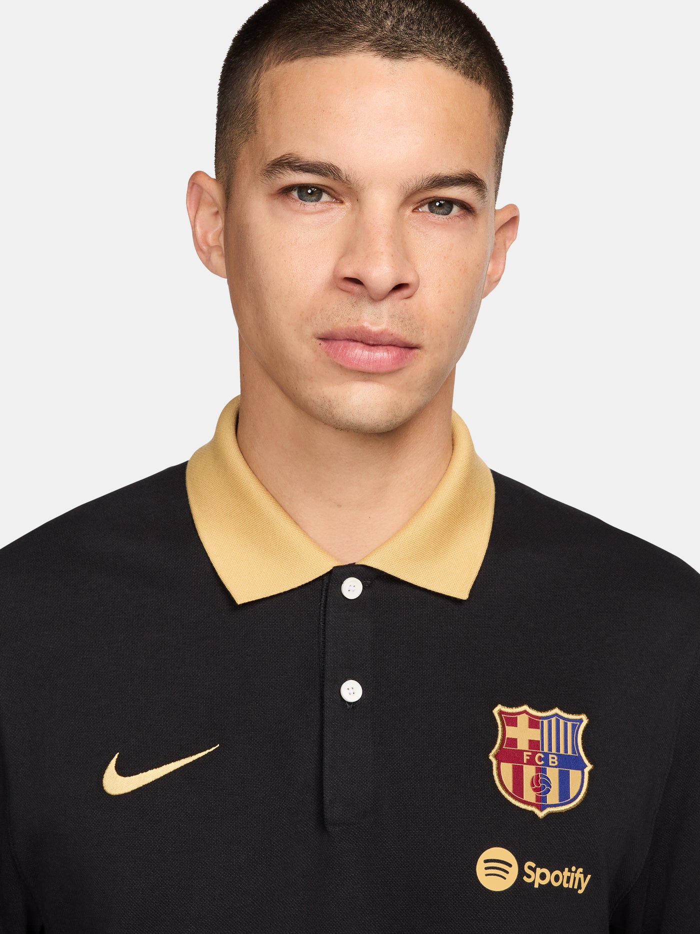 Polo crest black Barça Nike - Image 4
