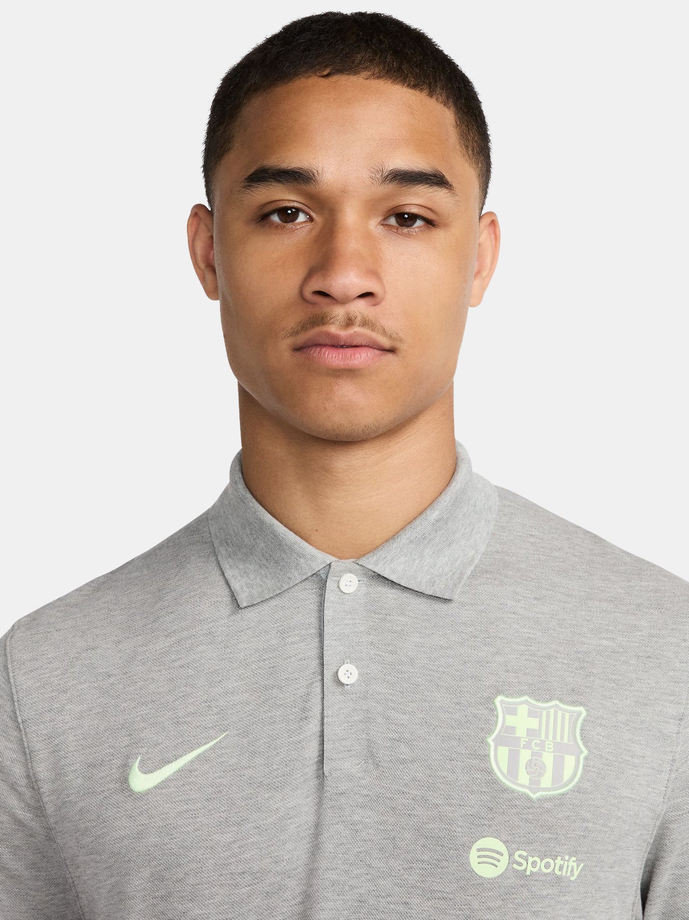 Polo grey Barça Nike - Image 3