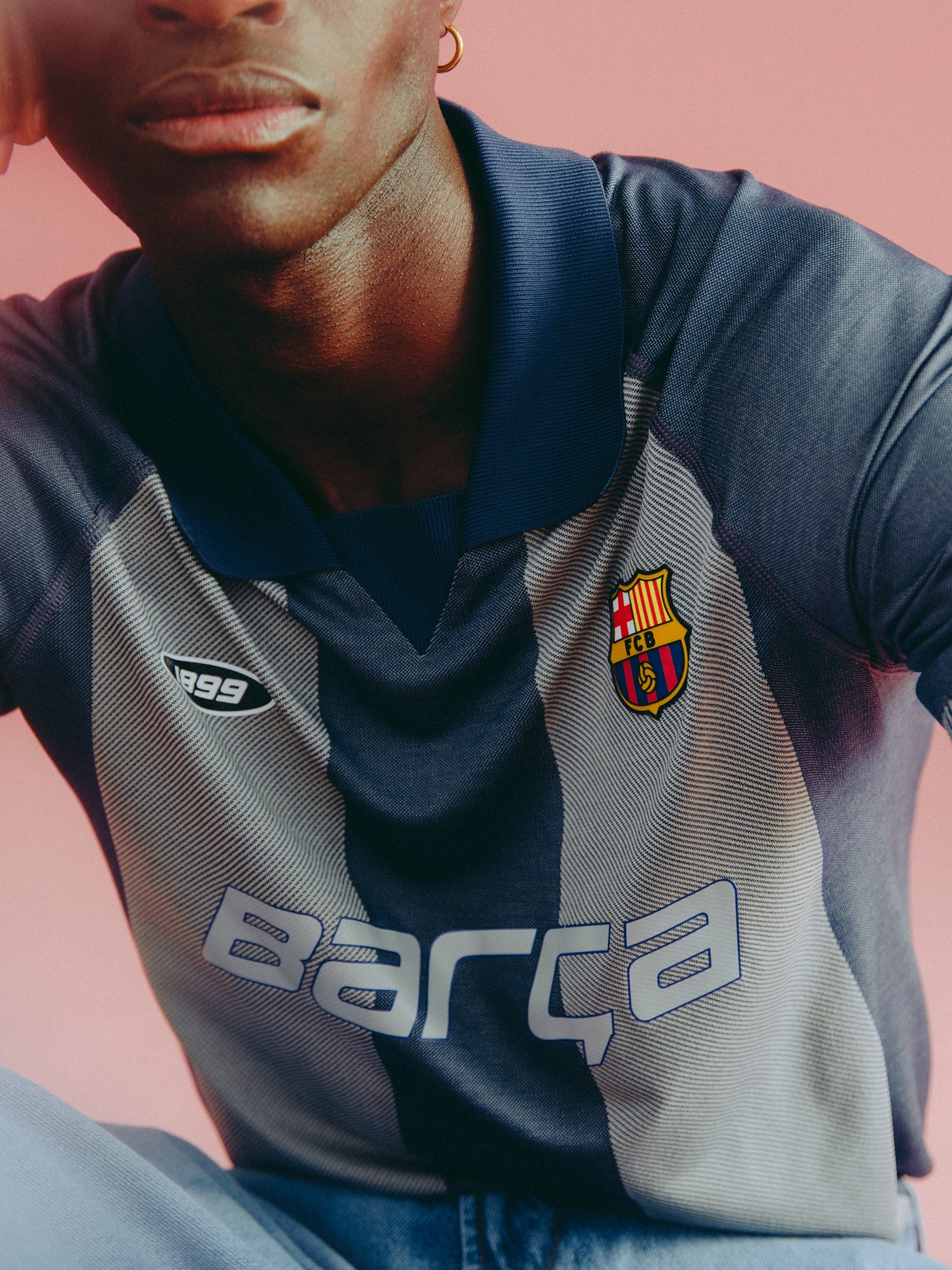 Polo striped navy Festival Barça - Image 2