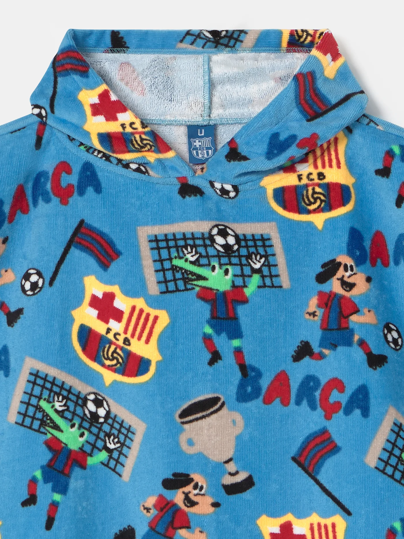 Poncho blue with hood Squad Barça - Kids - Image 3