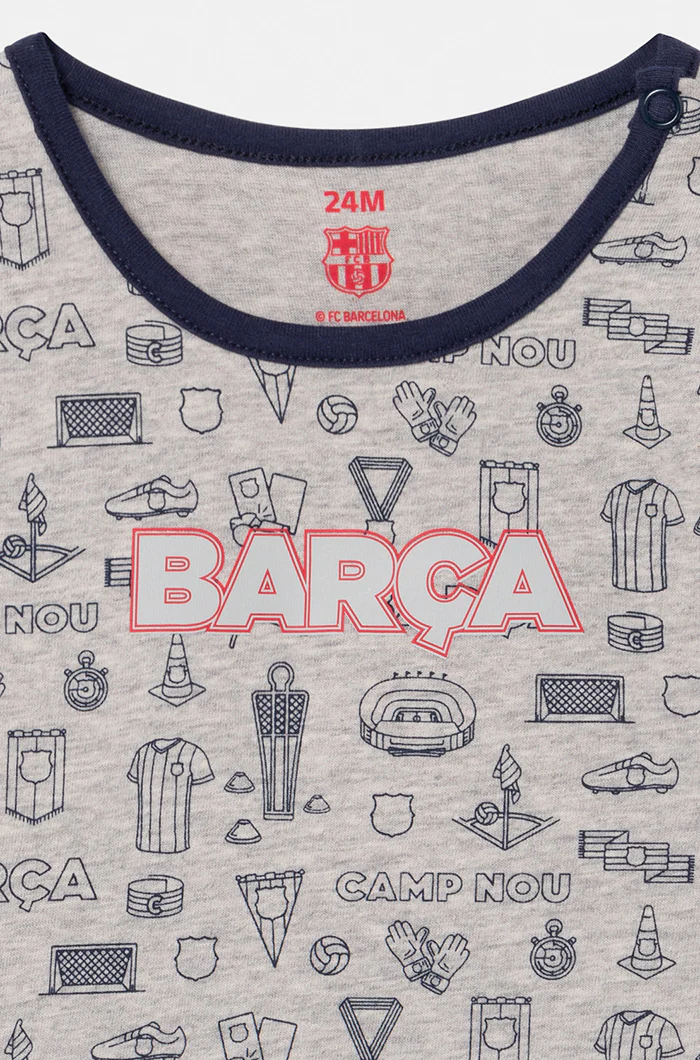 Pyjamas cotton girl FC Barcelona – Baby - Image 3