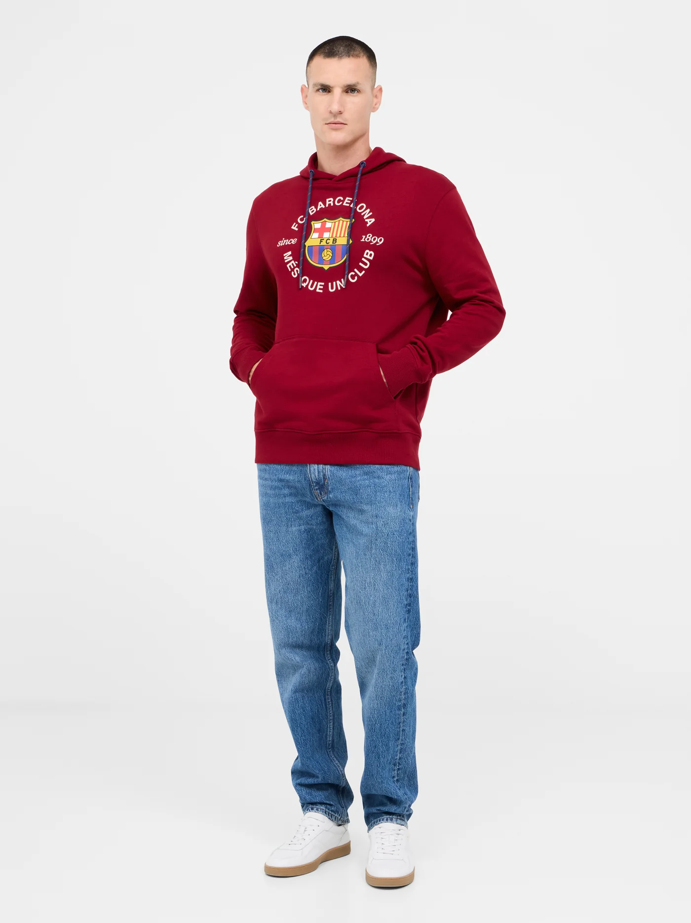 Red Hoodie with Barça Crest - Image 3