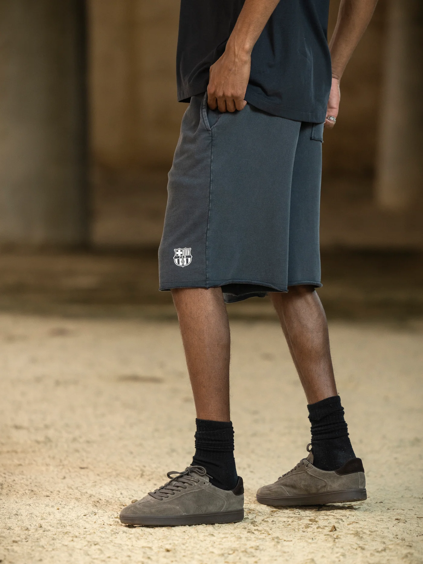 Shorts Grey Aftermatch Barça - Image 5