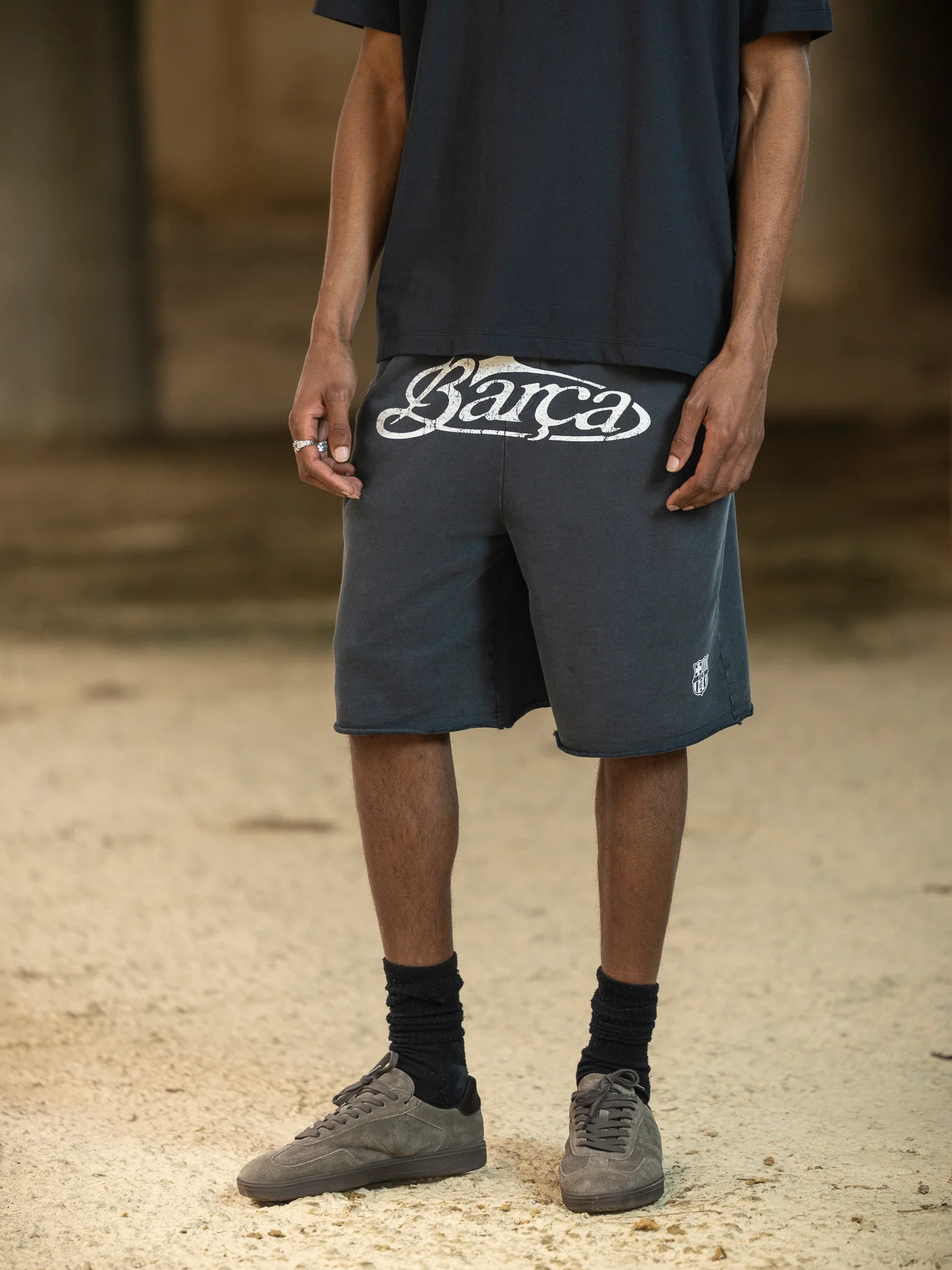 Shorts Grey Aftermatch Barça - Image 6