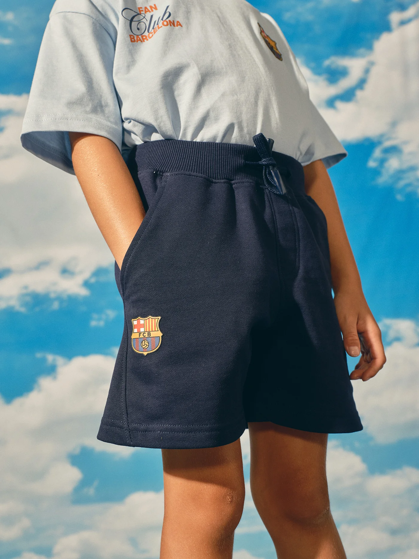Shorts Navy Fan Club Barça - Junior - Image 2