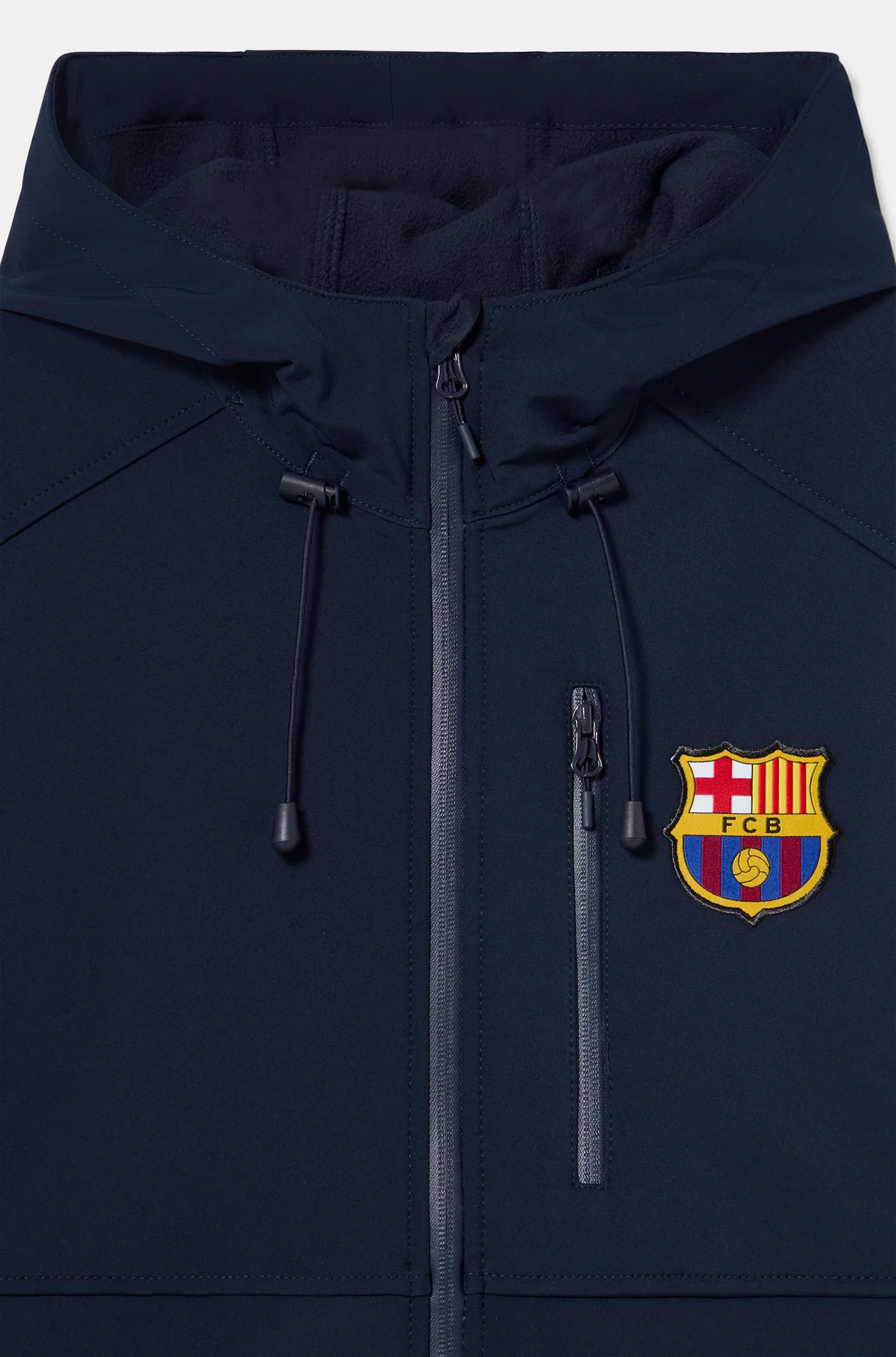 FC Barcelona Hooded blue softshell jacket - Image 4