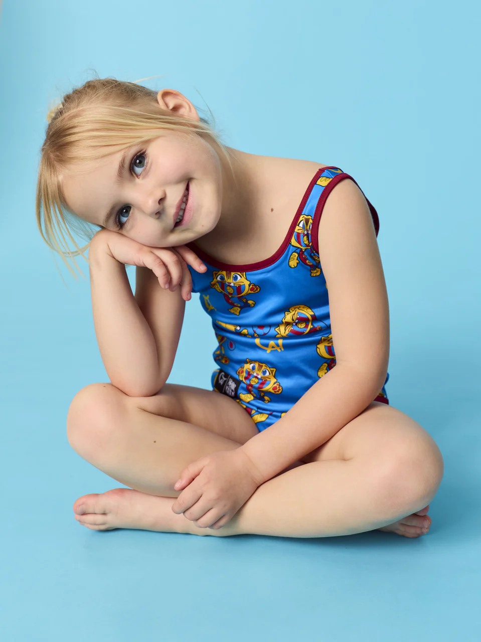 Swimwear Blue Cat Body Barça - Image 3