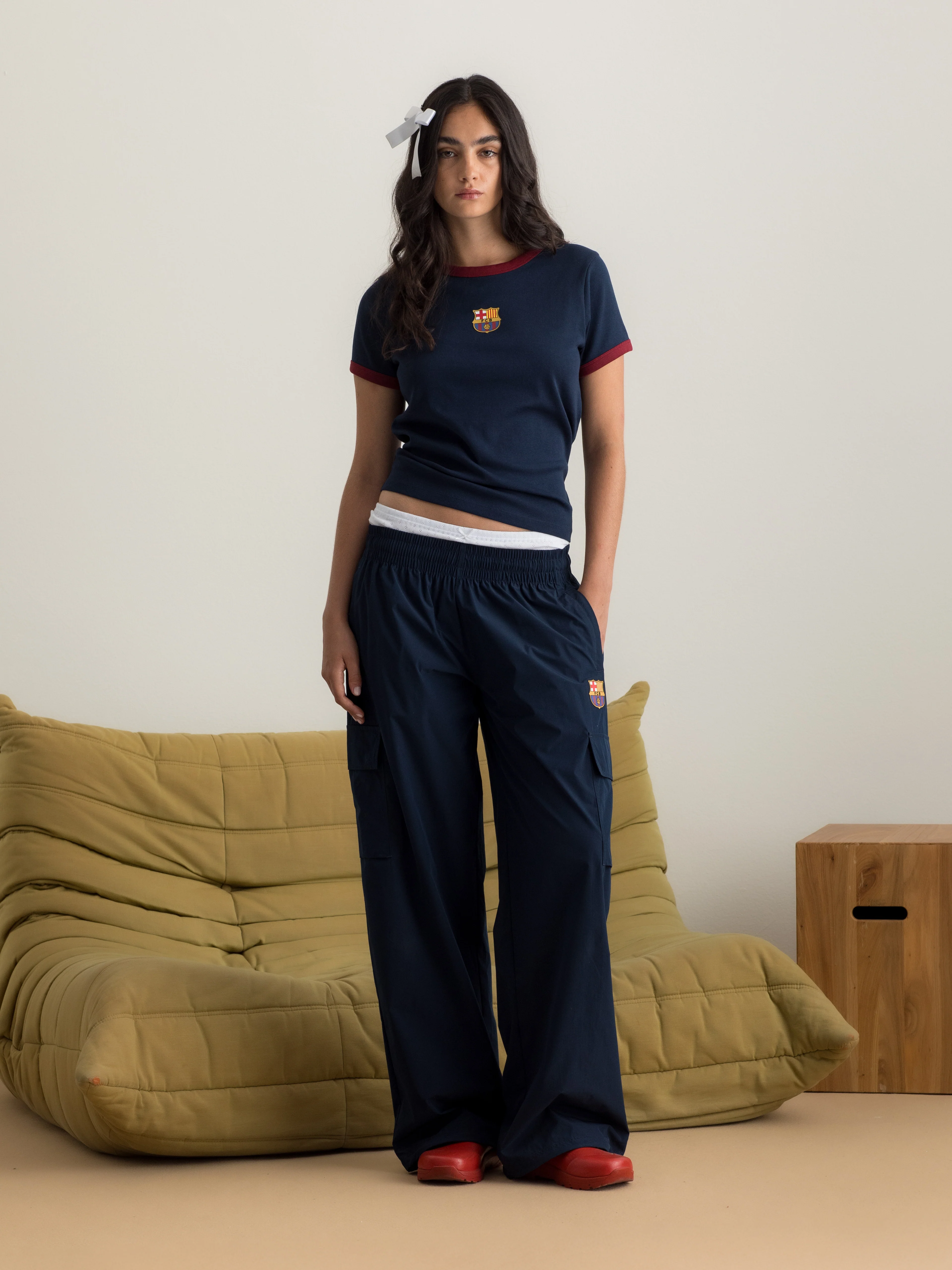 T-shirt Atemporal Navy Barça - Women - Image 3