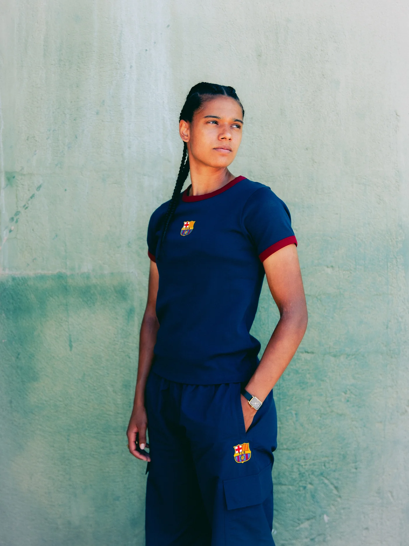 T-shirt Atemporal Navy Barça - Women - Image 5