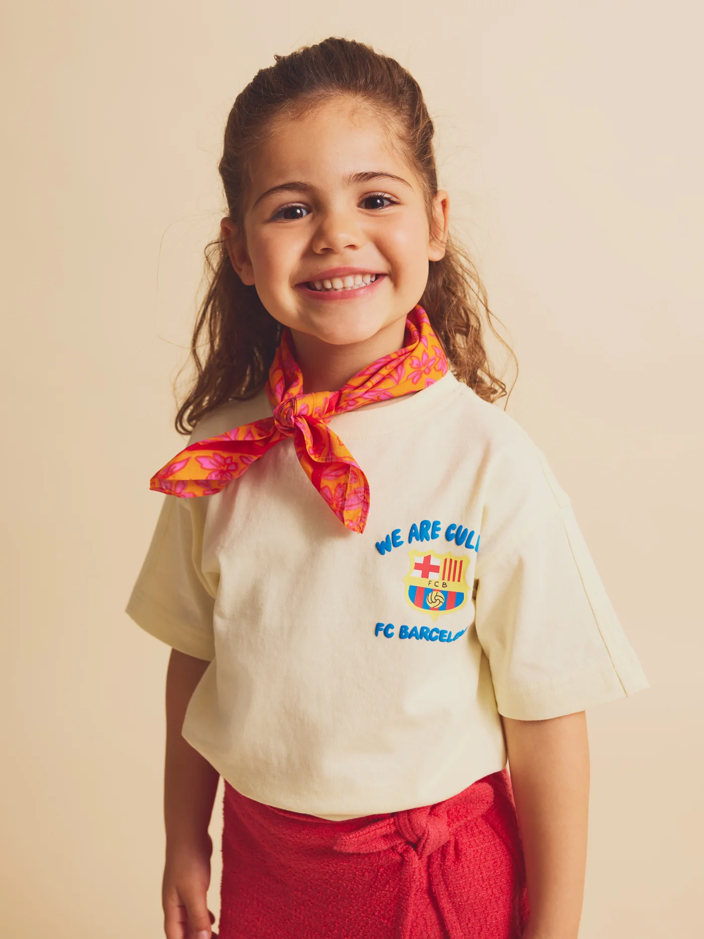 T-shirt ecru Squad Barça - Kids - Image 2