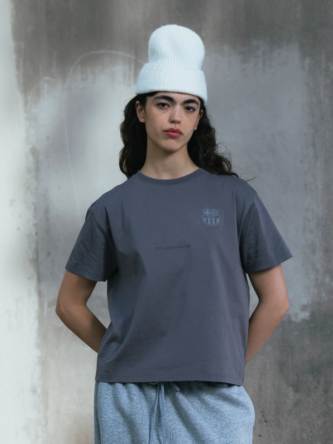 T-shirt Grey Barça Organic Goals - Women - Image 3