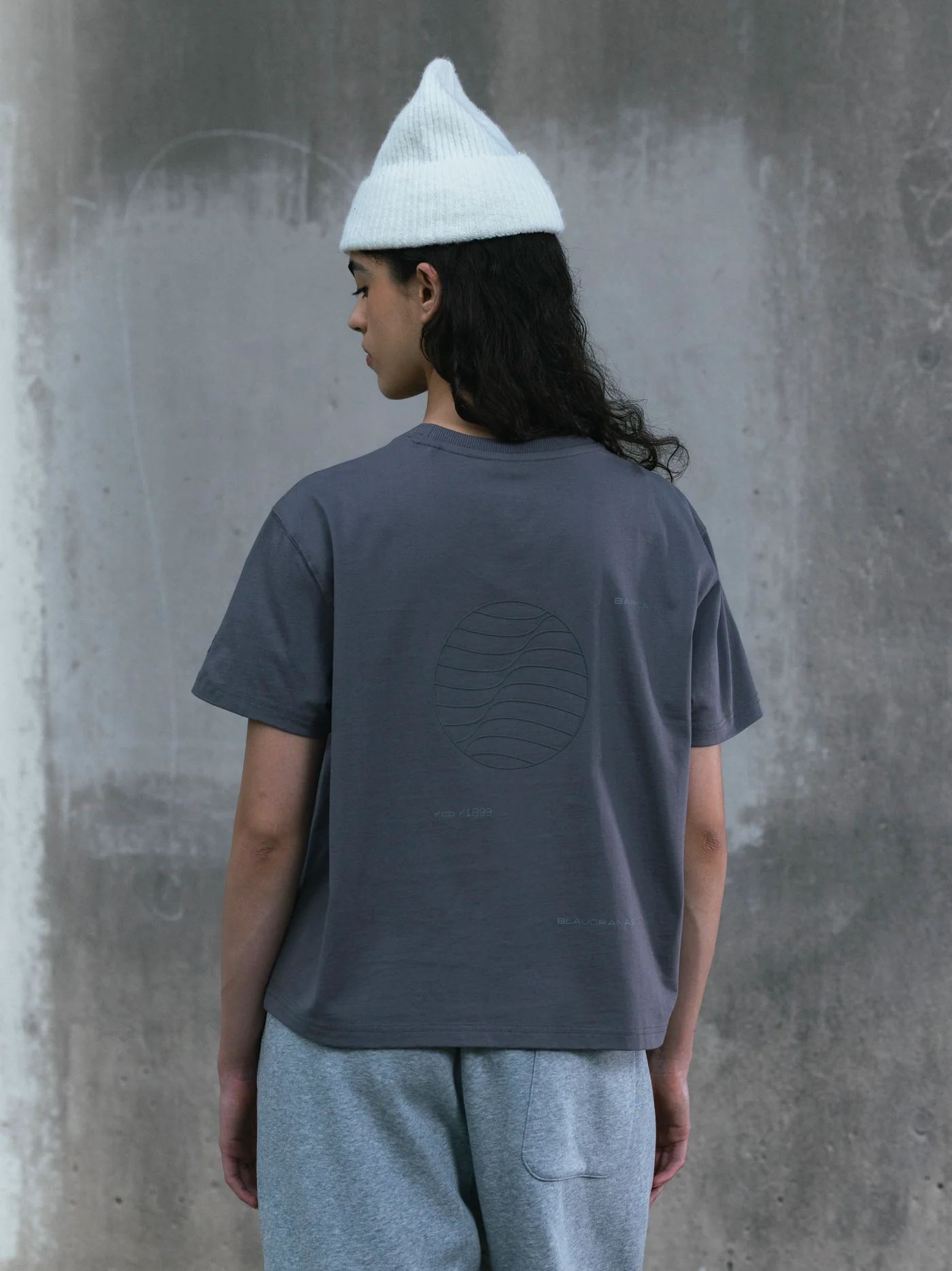 T-shirt Grey Barça Organic Goals - Women - Image 4