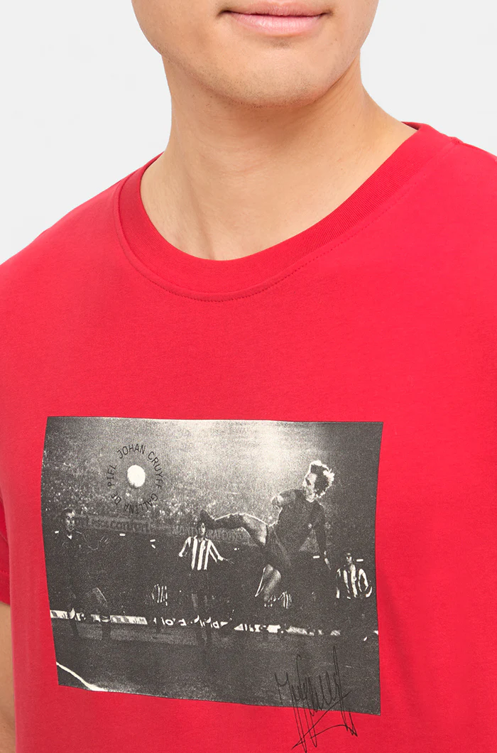 T-shirt red Barça Cruyff "9" - Image 3
