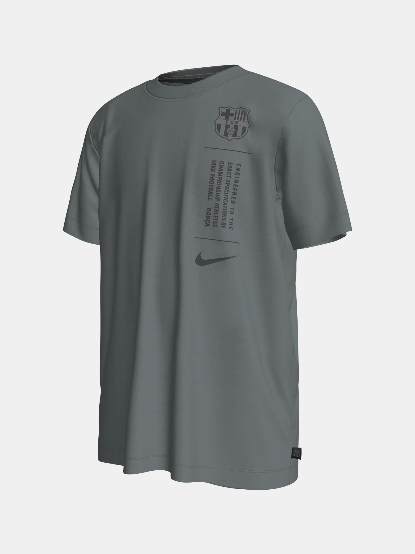 Tee Junior Barça Nike grey - Image 4