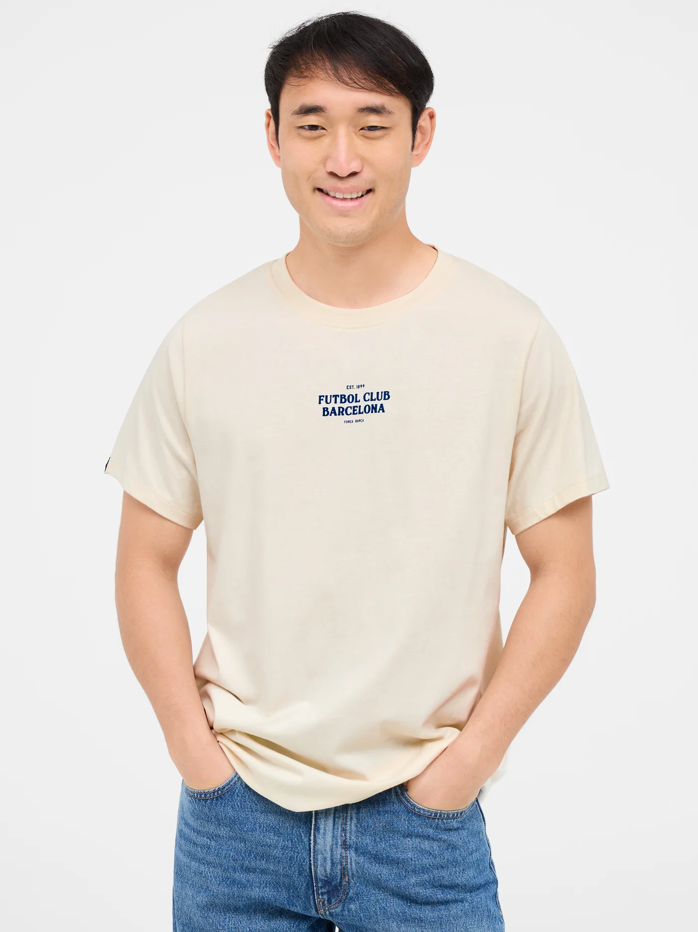 T-shirt beige Barça - Image 5
