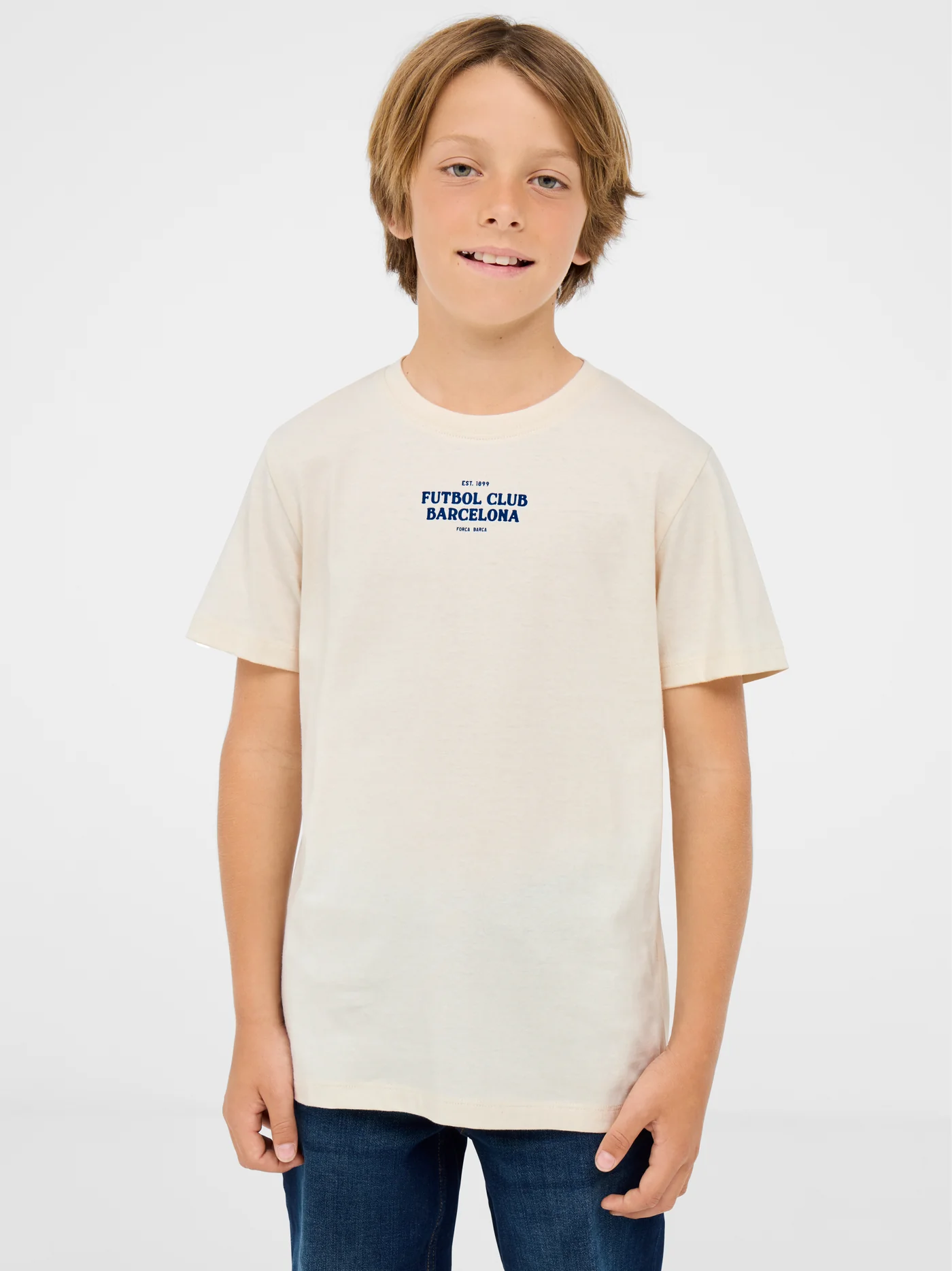 T-shirt beige Barça - Junior - Image 3