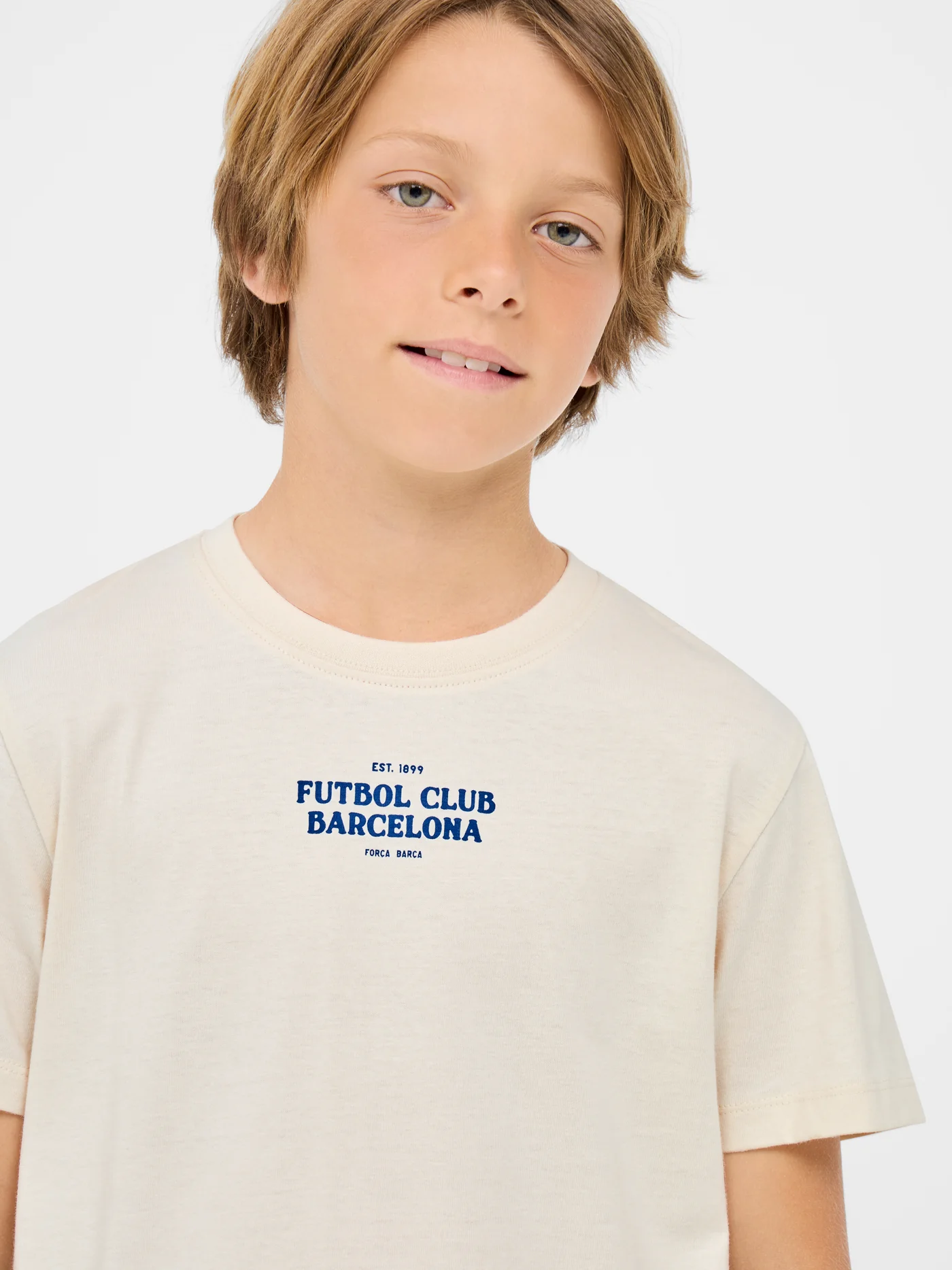 T-shirt beige Barça - Junior - Image 4