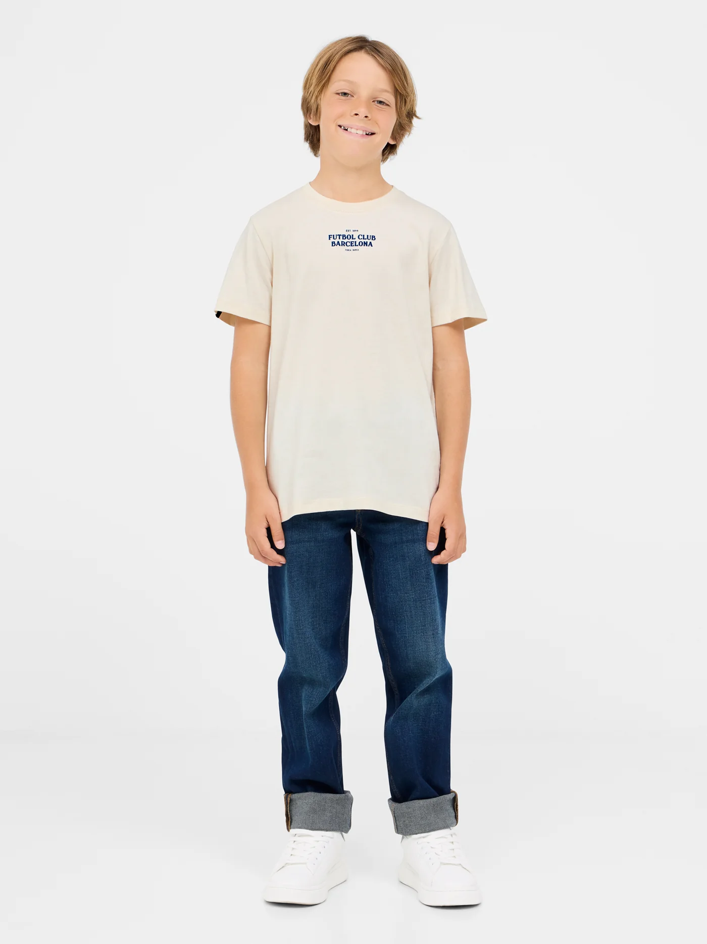 T-shirt beige Barça - Junior - Image 5