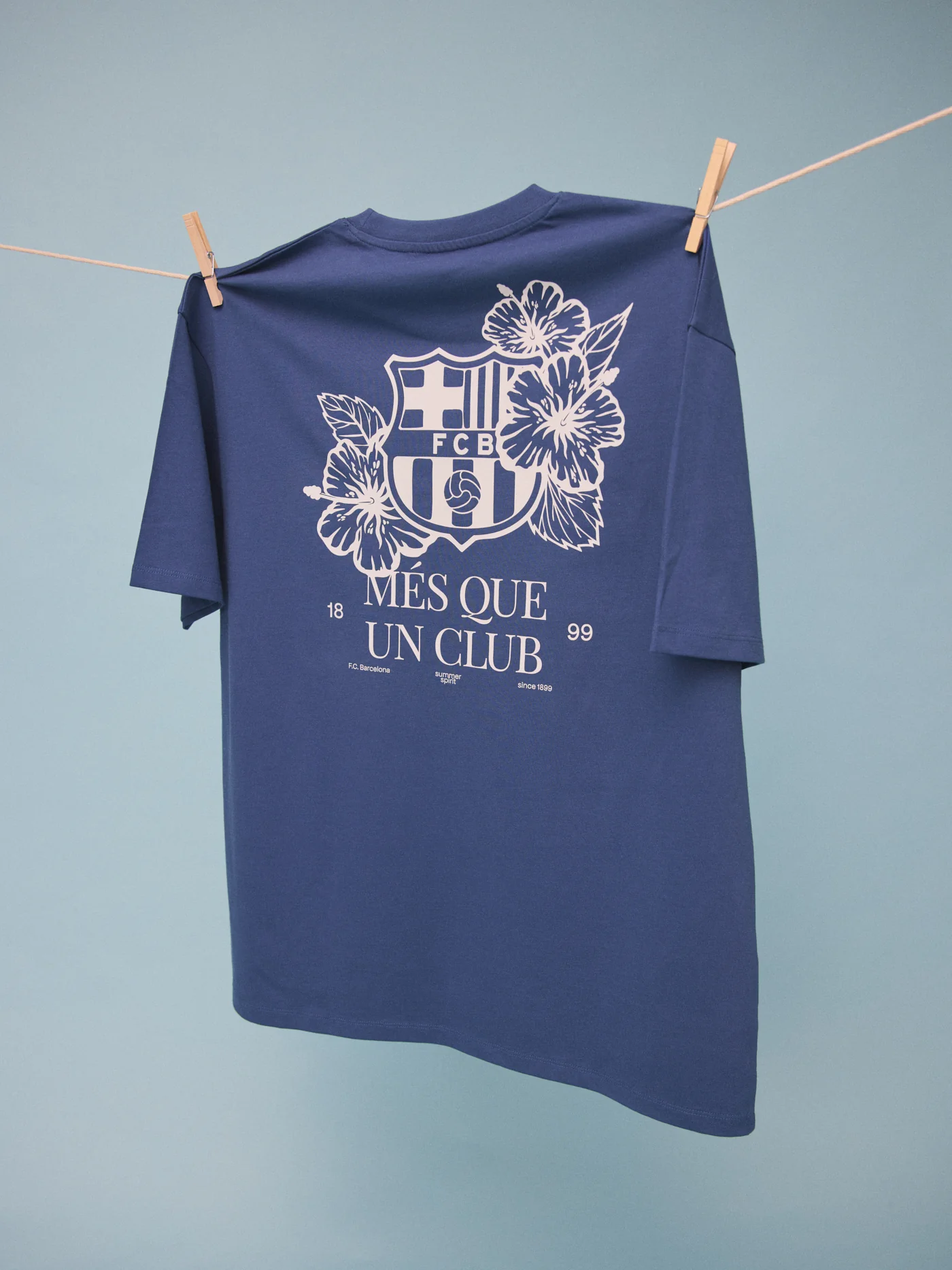Tee Blue Flower Beachclub Barça - Image 6