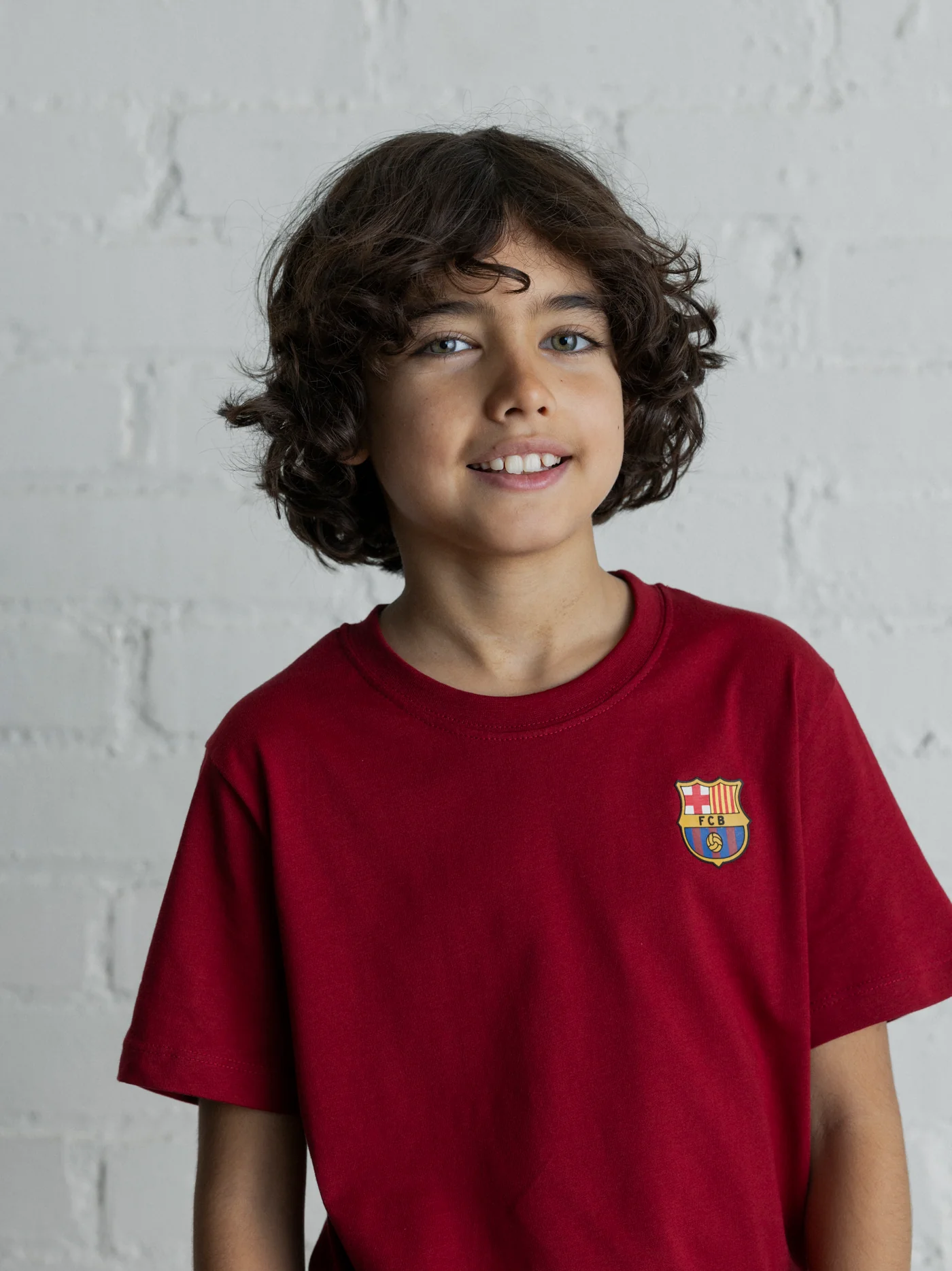 Red T-Shirt with Barça Crest - Junior - Image 3