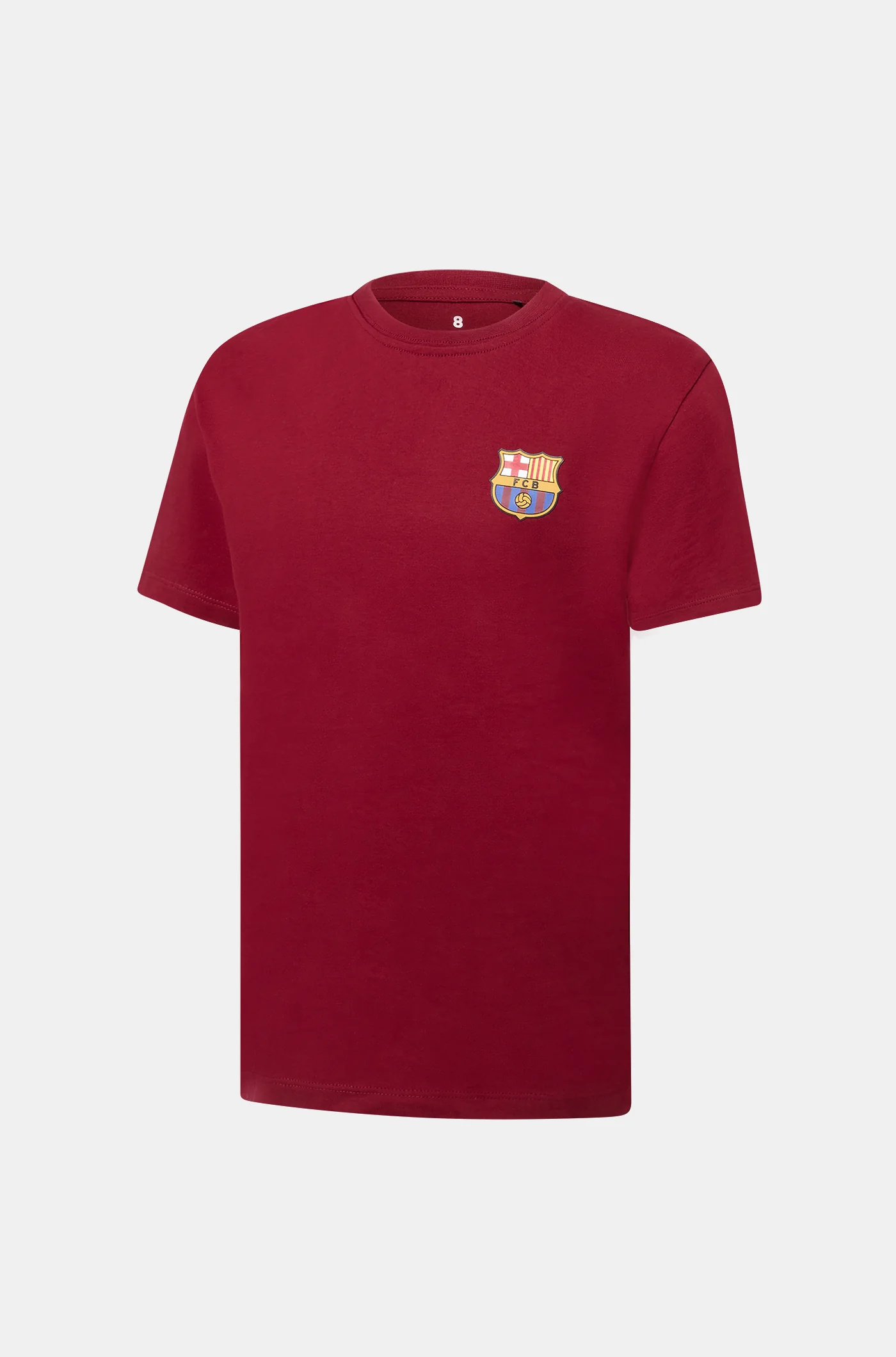 Red T-Shirt with Barça Crest - Junior - Image 4
