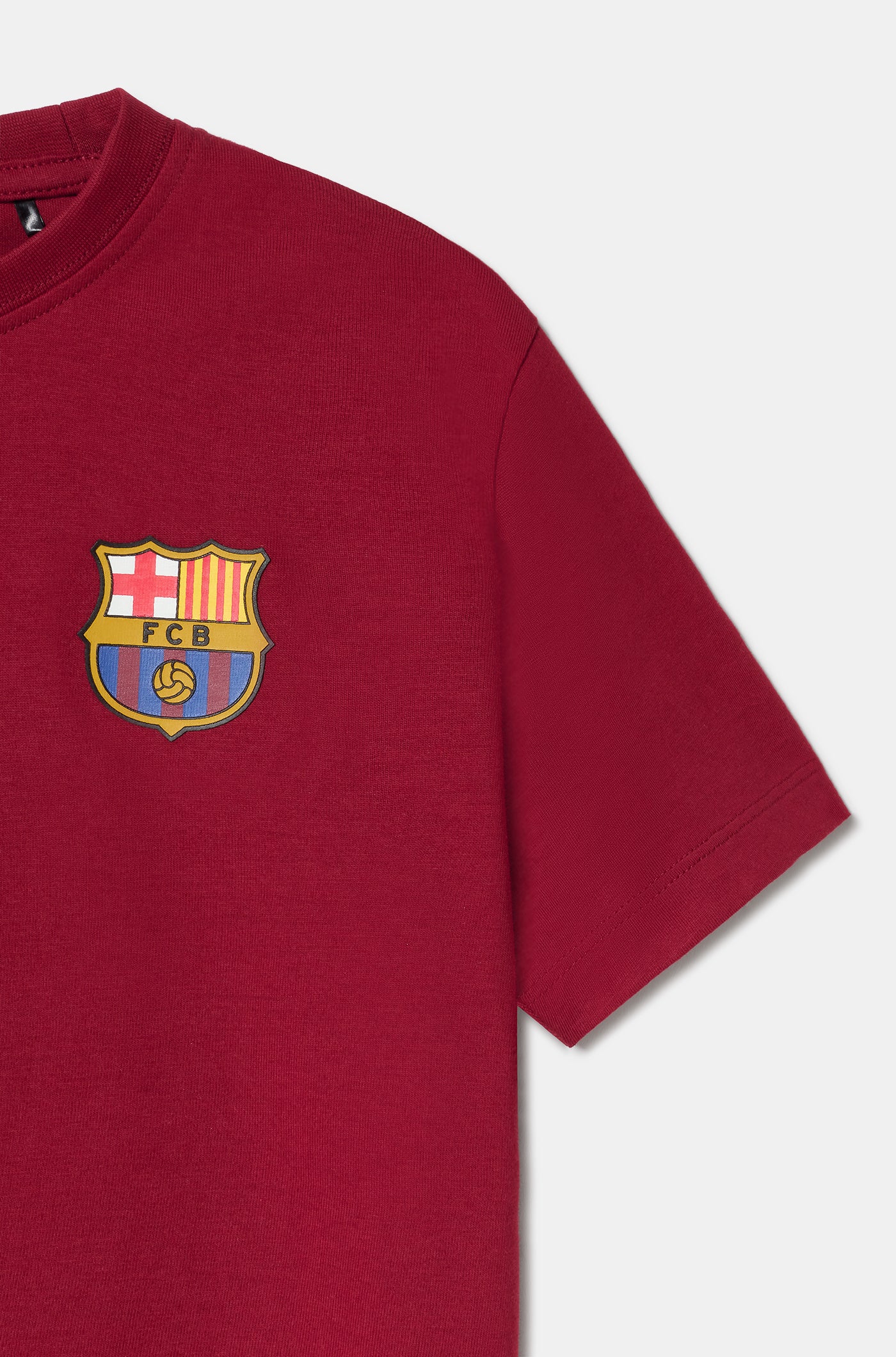 Red T-Shirt with Barça Crest - Junior - Image 6