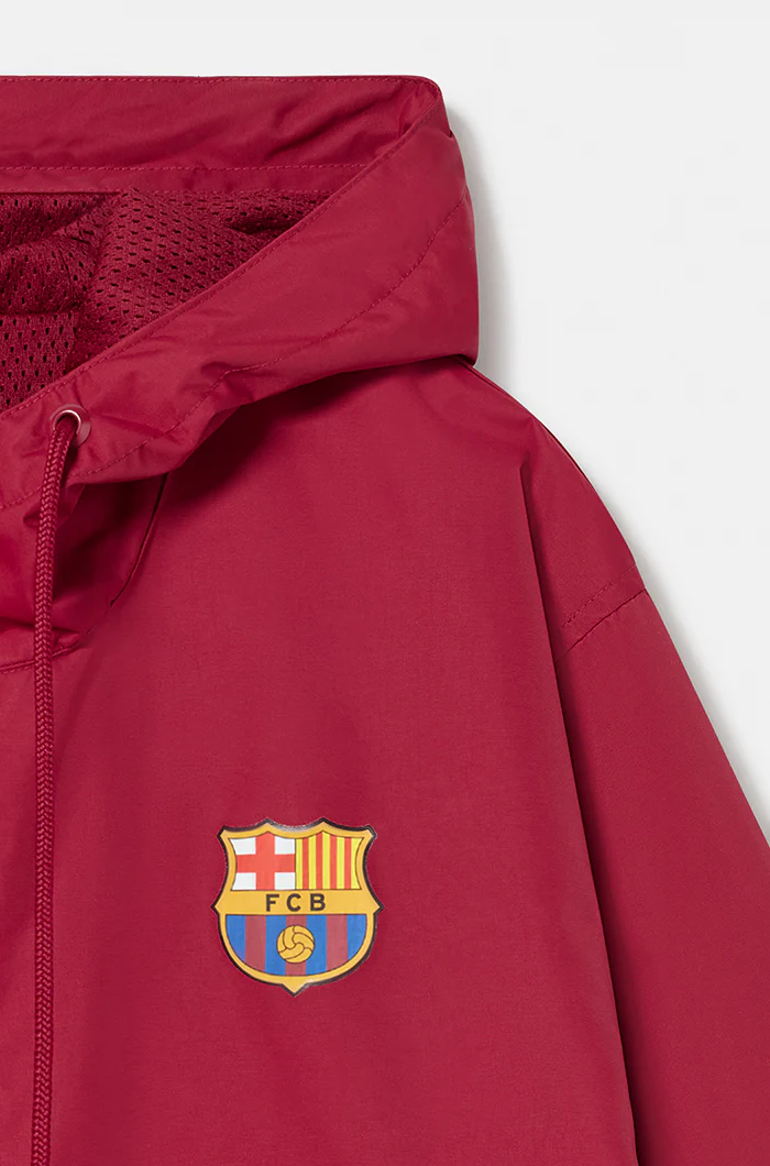 Waterproof maroon jacket Barça - Image 3