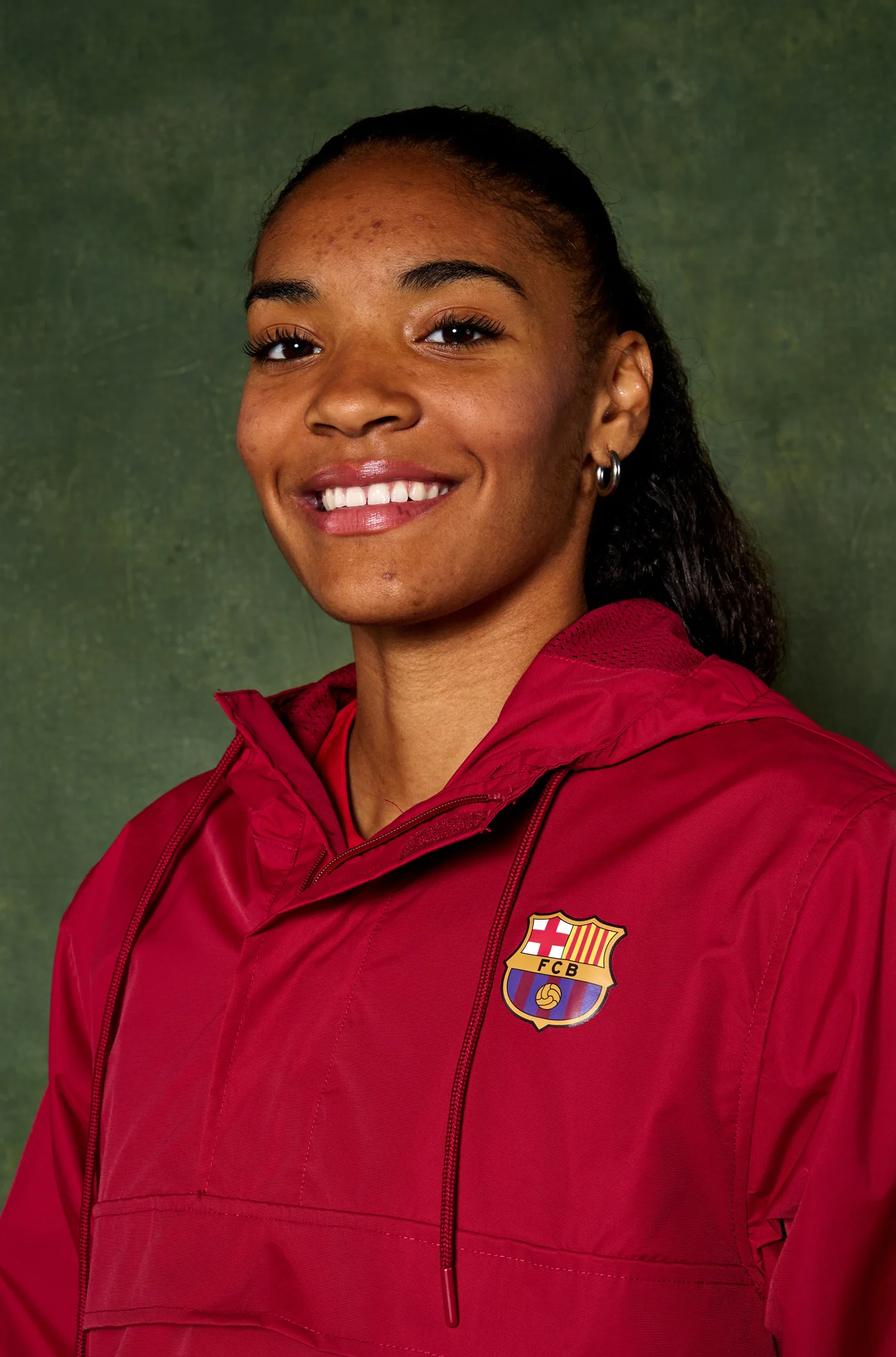 Waterproof maroon jacket Barça - Image 2