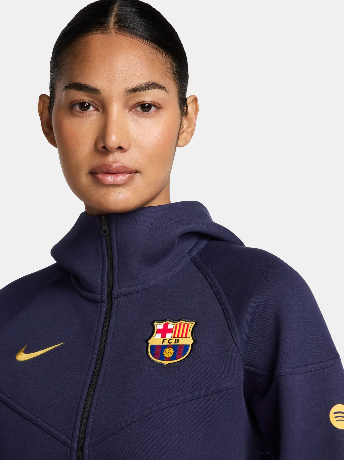 Women's jacket tech fleece Barça Nike - Navy - Image 3